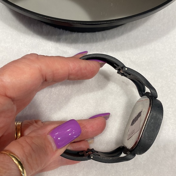 Geneva Quartz Black Gun Metal Boys watch with Stainless Steel Back! NWT! - Picture 5 of 11